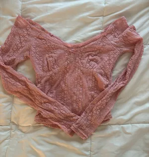 Y2K Pink Off-The-Shoulder Aeropostale Long Sleeve Top thumbnail 1