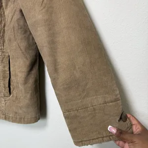 VTG 90s y2k Braetan Women Sherpa Lined Corduroy Jacket‎ Large Brown Western Boho thumbnail 5