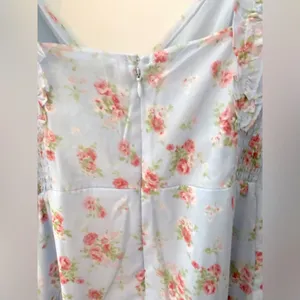 Abercrombie & Fitch Floral Asymmetric Ruffle Maxi Dress Size Small NWT Tiered thumbnail 12