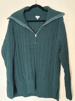 Aerie Oversized 1/4 Zip Sweater thumbnail 1