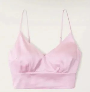 Abercrombie Pink/Purple Silk Satin Tank thumbnail 1