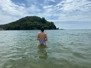 Aerie One-Piece Swimsuit Open Back High-Cut M thumbnail 6