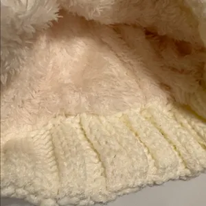 UGG Women's Novelty Cream Cable Knit Beanie with Pom-Pom thumbnail 2