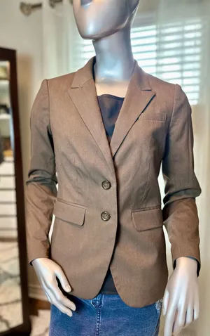 The Limited Dark Gray Tailored Blazer Size 6 thumbnail 1