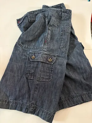 Tommy Hilfiger Women's Blue Denim Cargo Shorts Size 10 thumbnail 7