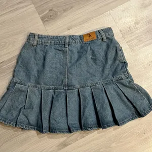 Denim Pleated‎ Mini Skirt Blue Size undefined thumbnail 6