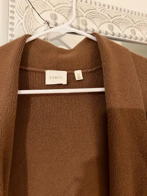 Long Brown Cardigan thumbnail 3