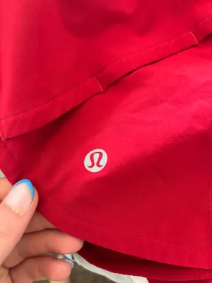 Red Lululemon Shorts 2.5" Low-Rise Speed Up thumbnail 4