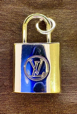 gold charm. Gold chain included. (Chain is unknown brand)Measurements a tad of 1cm L and W. So classy! Wear it as a necklace, a bracelet, purse or wallet charm, etc. thumbnail 1