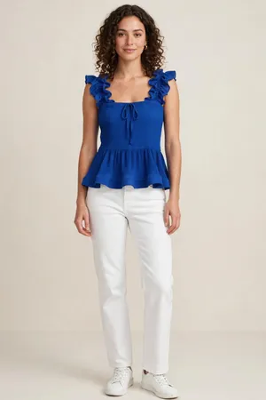 Royal blue tank top it’s fashion Size XL thumbnail 5