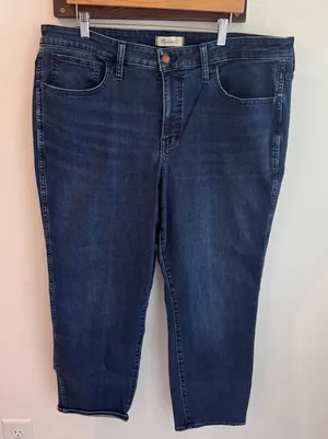 Madewell Roadtripper Stovepipe Jeans 20W‎ Dark Indigo High Rise DM6550 Womens thumbnail 1