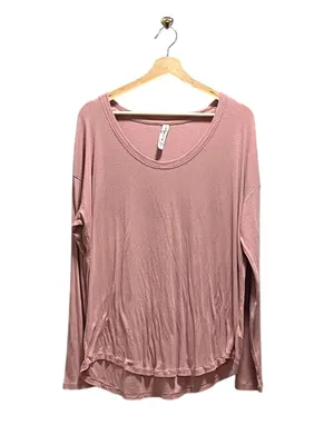 Athleta Cloud Light Scoop Neck Top Pink Size L Athletic Workout Gym Athleisure thumbnail 2