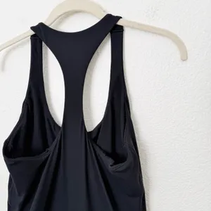 [Aerie] Offline Black Racerback Real Me Hot Stuff Romper Workout Casual Sz Large thumbnail 8