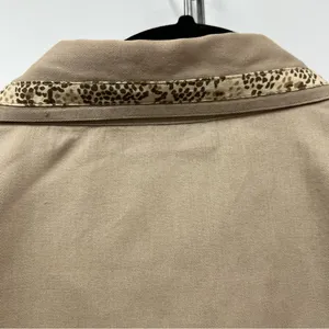 Dressbarn xl safari Animal Print ButtonUp embroidered beaded top jacket cardigan thumbnail 8