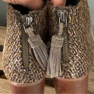 Toms Leila Wool‎ Felt Ankle Boots Size 8 A30 thumbnail 10
