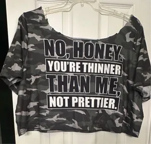 Camo Print Women's Crop Top thumbnail 1
