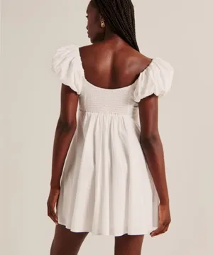 Abercrombie & Fitch Ruched Puff Sleeve Mini Dress thumbnail 5