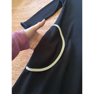 Julian Taylor Black A-Line Dress Women 6 3/4 Sleeve Pockets Work Office Classic thumbnail 3