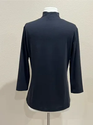 Arc'Teryx Black Heather Lumin Mock Neck Top Size Medium thumbnail 6