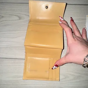 Burberry Blue Label tri-fold wallet in a burgundy‎ and tan plaid pattern thumbnail 3