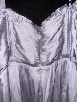 Astr Lavender Tiered Satin Maxi Dress thumbnail 5