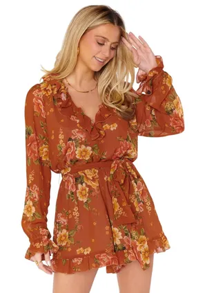 Show Me Your Mumu Ruffle Romper Size Medium thumbnail 1