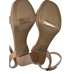 Kelly & Katie Sarafine‎ Tan Strappy Platform Heel Maple Sugar Microfiber 6.5 NWOT thumbnail 7