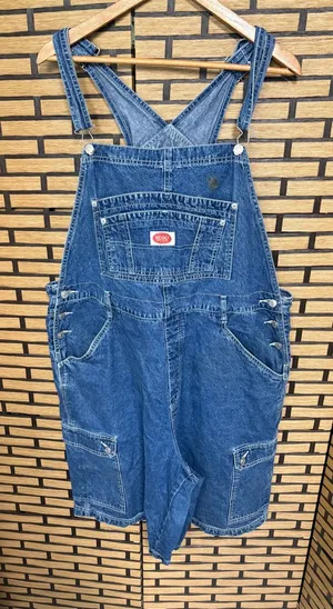 Revolt Denim Short Overalls Size 22 Blue thumbnail 1
