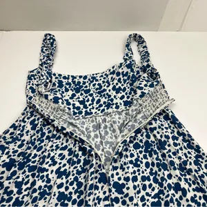 Reformation Serene Dress Womens Size 6 Rainey‎ Blue White Mini Festival *FLAW thumbnail 15