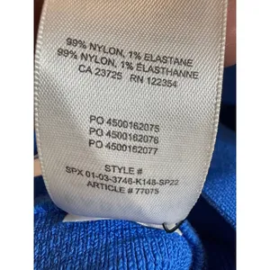 Babaton Aritzia Sculpt Knit‎ Criss Cross Cropped Tank Cobalt Blue XS thumbnail 5