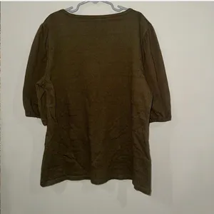 TALBOTS Petite Women’s Size‎ Small Top In Olive Green thumbnail 5