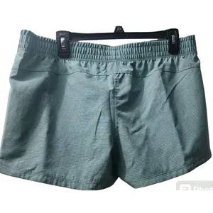 Adidas Running Shorts‎ Elastic Waist Activewear Athletic Gym Blue/Green thumbnail 3