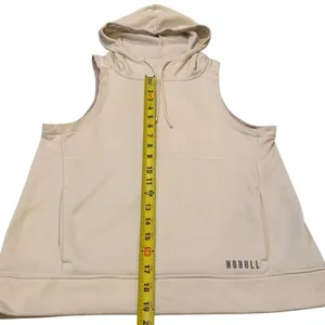 NOBULL Ivory Cream Sleeveless Hoodie Gym Training‎ Vest Crossfit Yoga thumbnail 4