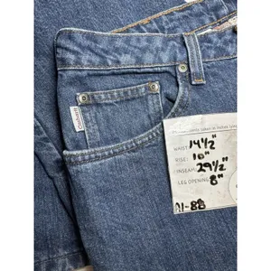 Carhartt Flannel Lined Straight Leg Jeans Womens Size 8X 30 Blue Denim thumbnail 8
