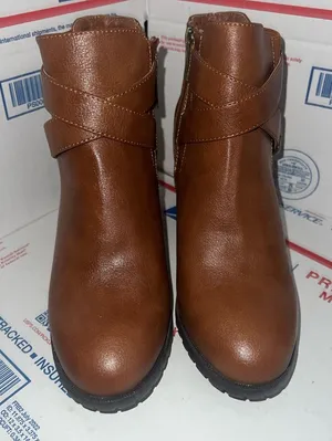 Dollhouse Brown Booties size 7 thumbnail 1