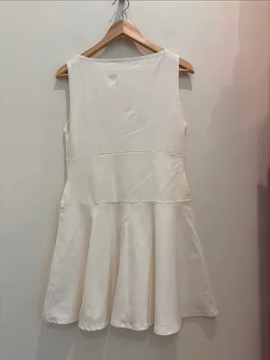 Reformation Dress Mayve Knit White Mini Size Large thumbnail 4