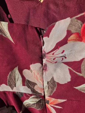 Lulus Into Bloom Burgundy Floral Print Maxi Dress size X Small thumbnail 9