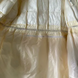Free People Movement Patricia Packable Poncho Puffer Coat Drawstring White Large thumbnail 9