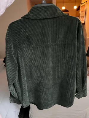 Wild Fable Corduroy Button-Up Green Shirt thumbnail 3