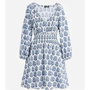 J.Crew bouquet block print mini dress size xs thumbnail 2