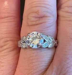 Austrian Crystal Silver Woman Ring Size 6 thumbnail 7