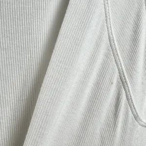 Free People Downtown Girl Tunic Top White Mock Neck Cold Shoulder Ribbed Small thumbnail 9