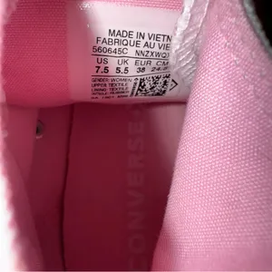 Women’s Chuck Taylor All Star Hi White‎ Cherry Blossom Rare Size 7.5 thumbnail 6