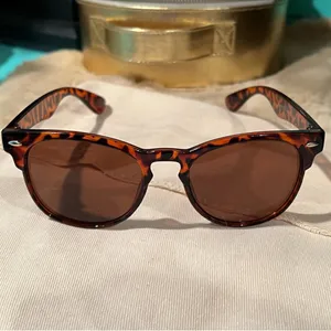 Vintage Tortoiseshell Sunglasses Brown Amber Retro Unbranded thumbnail 9