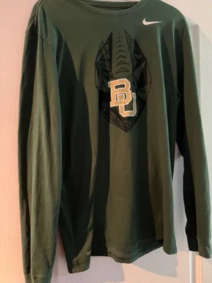 Baylor Univeristy nike green long sleeve thumbnail 1