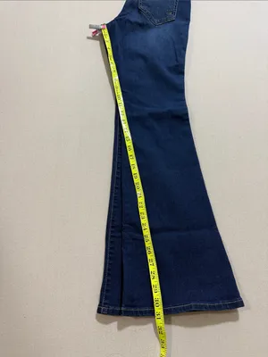 Seven7 Deep Blue Flare Wide-Leg Jeans thumbnail 8