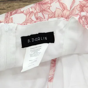 B Darlin Womens Juniors Floral Print Open Back Mini Dress 3CMT257 Pink 11/12 thumbnail 4
