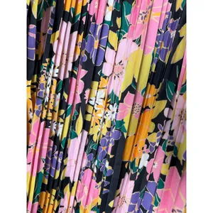 Gracia Midi Pleated Dress Size XL Floral Spaghetti Strap‎ Square Neck NEW thumbnail 4