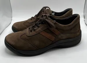 Mephisto Liria Runoff Shoes Womens 7 Brown Leather Sneakers orthopedic thumbnail 1