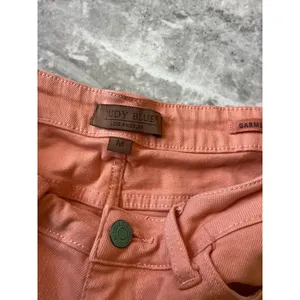 Judy Blue Coral Pink Garment Dyed Denim Frayed Hem Shorts JB150217 Medium thumbnail 2